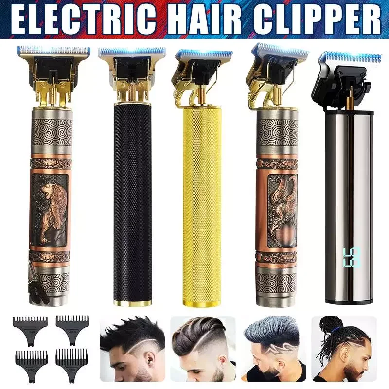 With 4 Limit Comb T9 Bald Head Hair Clipper USB Rechargeable Hair Trimmers Trimmer Cordless Haircut Men Cutter Shaver
With 4 Limit Comb T9 Bald Head Hair Clipper USB Rechargeable Hair Trimmers Trimmer Cordless Haircut Men Cutter Shaver