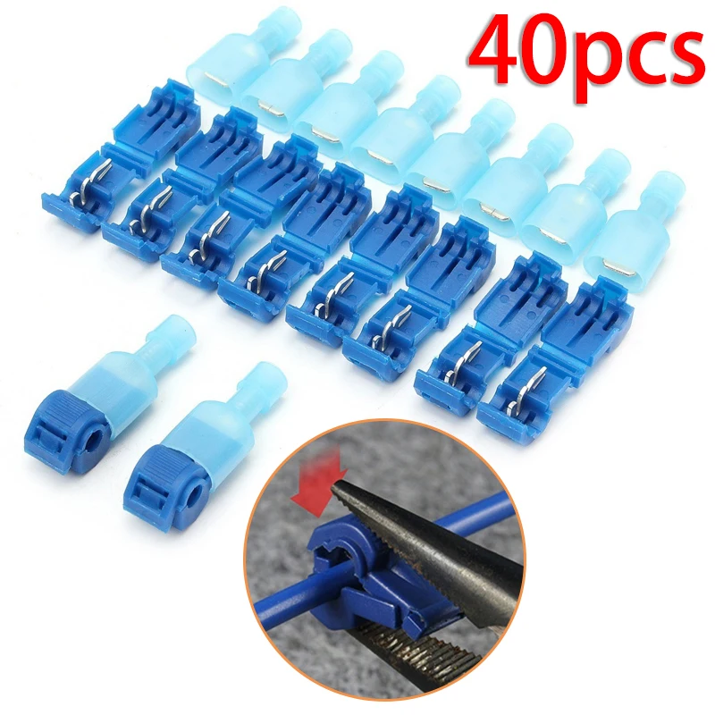 40 Pcs Quick Electrical Cable Connectors Snap Splice Plastic For 16-14AWG Lock Wire Terminals Crimp Electric Motorcycles Radio
40 Pcs Quick Electrical Cable Connectors Snap Splice Plastic For 16-14AWG Lock Wire Terminals Crimp Electric Motorcycles Radio