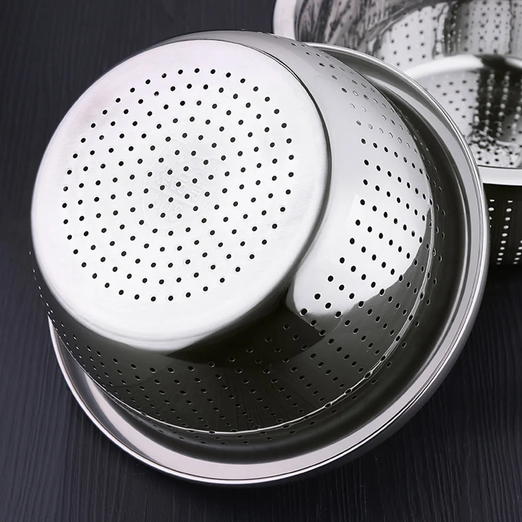 Small Holes Strainer Thicken Stainless Steel Vegetables Fruits Draining Rinsing Washing Basket - 26cm
Small Holes Strainer Thicken Stainless Steel Vegetables Fruits Draining Rinsing Washing Basket - 26cm
