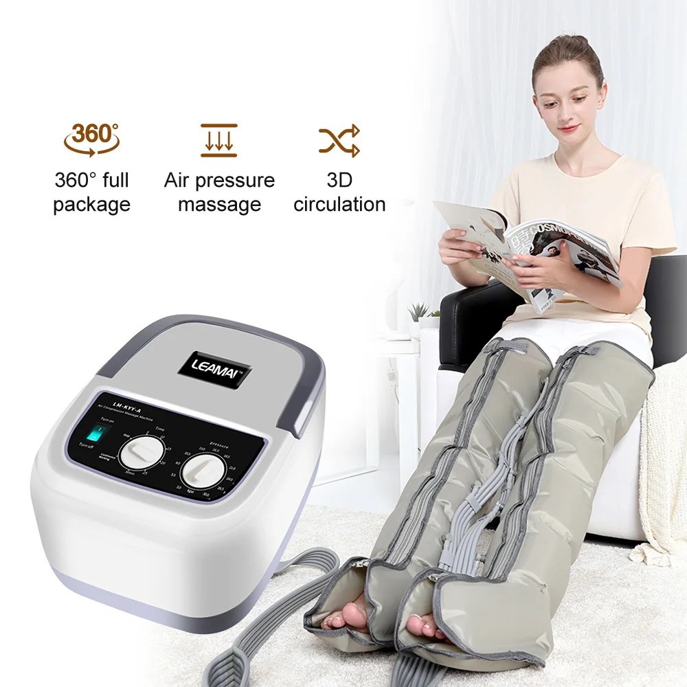

6 Cavity Air Wave Massage Pressotherapy Professional Physiotherapy Air Pressure Automatic Cycle Air Compression Massage Device