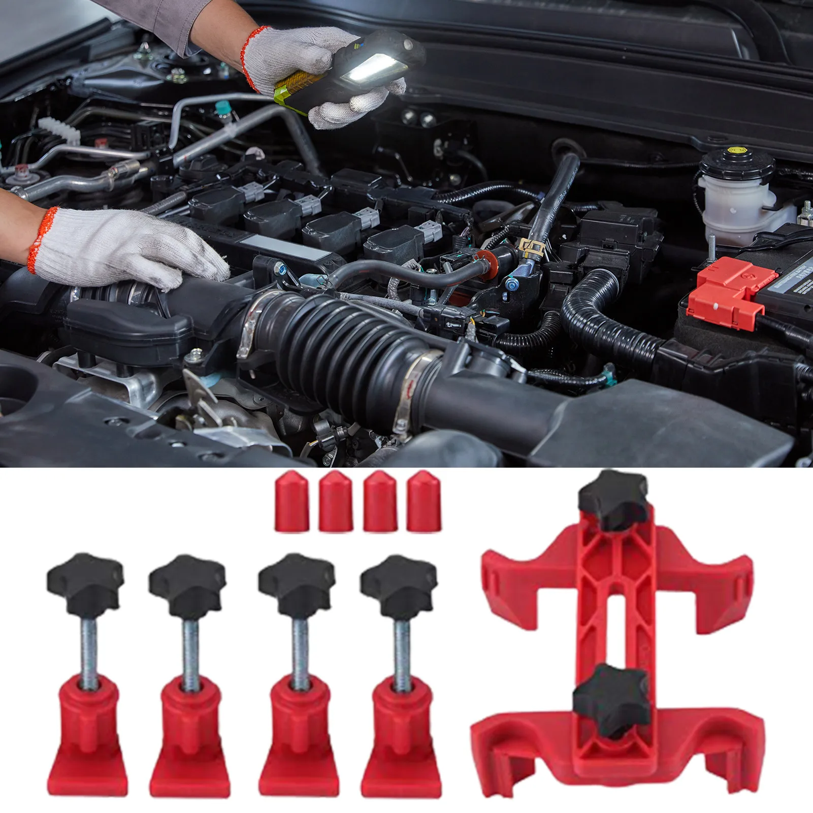 Cam Lock Tool Car Dual Cam Clamp Camshaft Engine Timing Sprocket Gear Locking Tool Kit High-strength Camshaft Cam Lifter Tool
Cam Lock Tool Car Dual Cam Clamp Camshaft Engine Timing Sprocket Gear Locking Tool Kit High-strength Camshaft Cam Lifter Tool