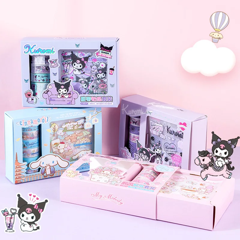 Genuine Sanrio 6 + 6 Handbook Tape Sticker Set Cute Cartoon Kuromi Handbook Tape Gift Box Children Nice Gifts Girls Nice Books
Genuine Sanrio 6 + 6 Handbook Tape Sticker Set Cute Cartoon Kuromi Handbook Tape Gift Box Children Nice Gifts Girls Nice Books