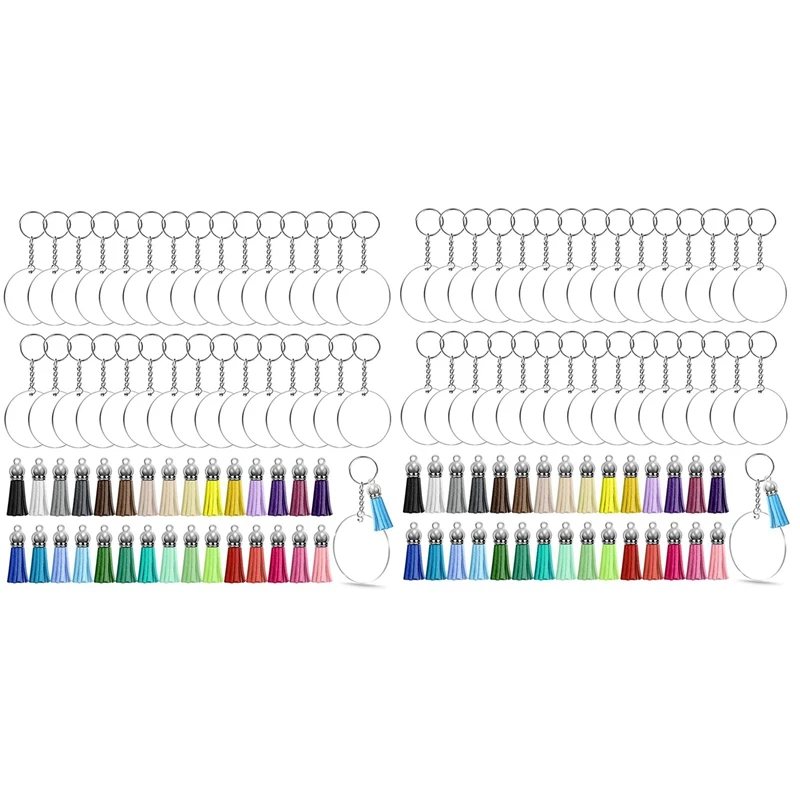 Acrylic Keychain Blanks, 240Pcs Acrylic Ornament Blanks Kit Including Acrylic Blanks, Keychain Tassels, Key Chain Rings
Acrylic Keychain Blanks, 240Pcs Acrylic Ornament Blanks Kit Including Acrylic Blanks, Keychain Tassels, Key Chain Rings