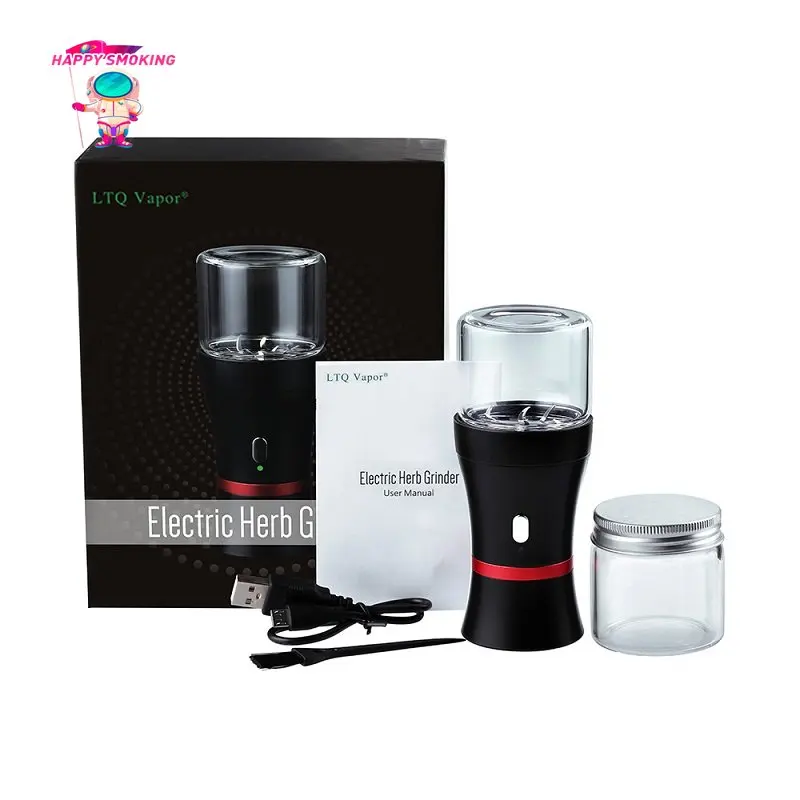 HAPPY SMOKING LTQ Electric Herb Grinder with Tobacco Box Storage Jar 1100mAh High Speed Crusher Grinders for Smoking Accesoires
HAPPY SMOKING LTQ Electric Herb Grinder with Tobacco Box Storage Jar 1100mAh High Speed Crusher Grinders for Smoking Accesoires