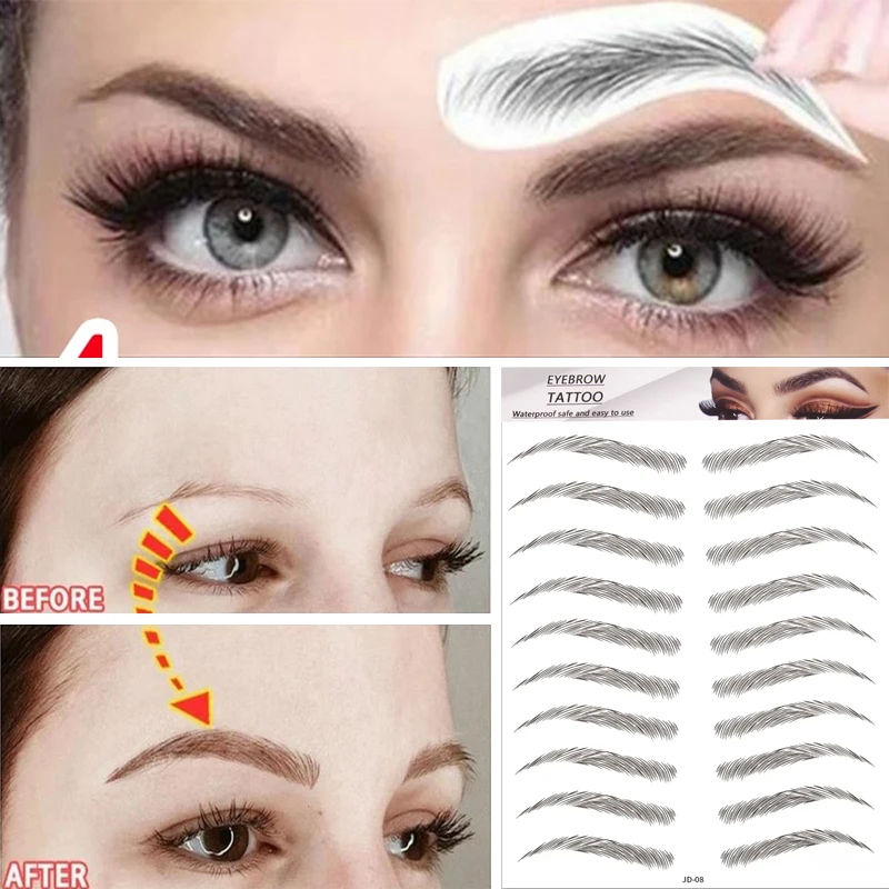 Semi-permanent Hair-like Eyebrow Tattoo Sticker Water Transfer Brow Lasting Waterproof Natural False Eyebrow Sticker Makeup Tool
Semi-permanent Hair-like Eyebrow Tattoo Sticker Water Transfer Brow Lasting Waterproof Natural False Eyebrow Sticker Makeup Tool