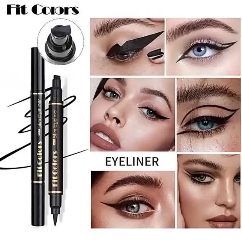 Double-ended Eyeliner Stamp Eyeliner Pen Black Quick Dry Liquid Eyeliner Pencil Easily Draw Eye Curves Waterproof Eye Makeup Pen
Double-ended Eyeliner Stamp Eyeliner Pen Black Quick Dry Liquid Eyeliner Pencil Easily Draw Eye Curves Waterproof Eye Makeup Pen