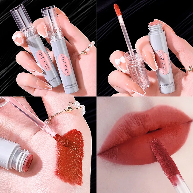 HEYXI Han Yuanxi Velvet Mist Matte Lip Glaze Non Staining Cup Waterproof Anti Sweat Lip Color Easy to Color
HEYXI Han Yuanxi Velvet Mist Matte Lip Glaze Non Staining Cup Waterproof Anti Sweat Lip Color Easy to Color