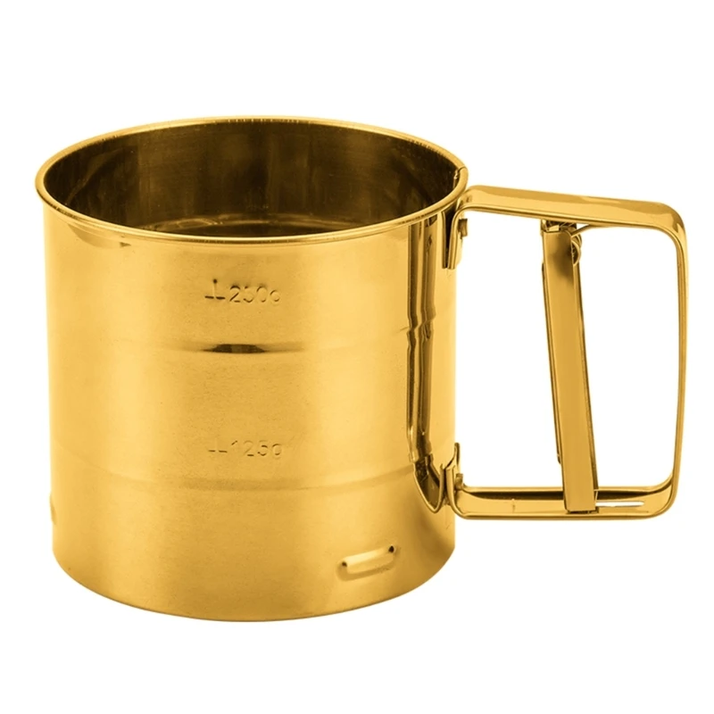 Stainless Steel Flour Sifter Fine Mesh Powder Flour Sieve Icing Sugar Manual Sieve Cup Kitchen Gadget Baking Pastry Tool
Stainless Steel Flour Sifter Fine Mesh Powder Flour Sieve Icing Sugar Manual Sieve Cup Kitchen Gadget Baking Pastry Tool