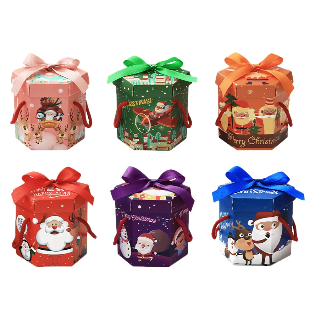 Box Christmas Gift Bags Boxes Candy Paper Goodie Container Holiday Hexagon Party Snowman Favor Storage Xmas
Box Christmas Gift Bags Boxes Candy Paper Goodie Container Holiday Hexagon Party Snowman Favor Storage Xmas