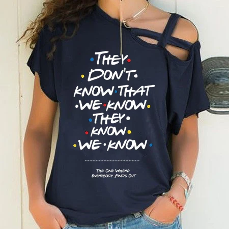 friends TV show Fashion drop shoulder collar printed short-sleeved T-shirt
friends TV show Fashion drop shoulder collar printed short-sleeved T-shirt