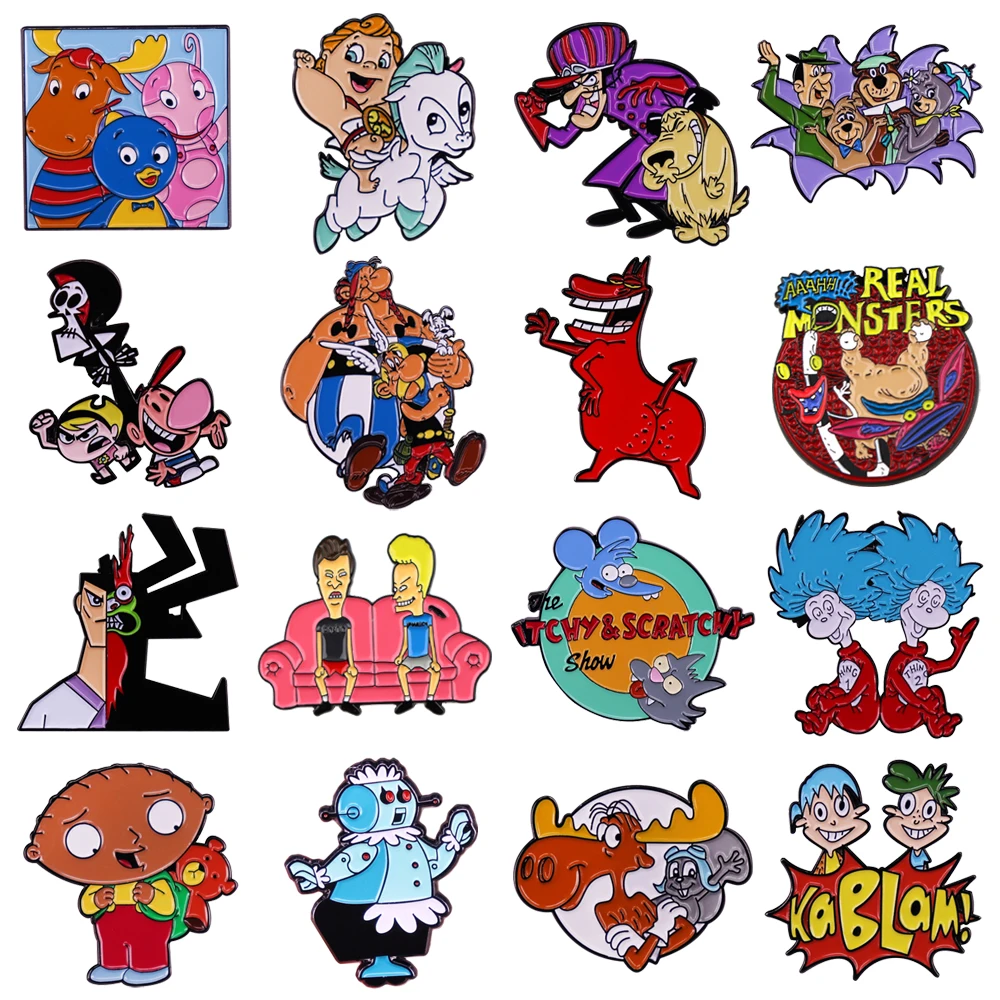Fashion Cartoon Characters Enamel Pins Lapel Pins for Backpacks Badges Accessories for Jewelry Cute Things Jewelry Brooches Gift
Fashion Cartoon Characters Enamel Pins Lapel Pins for Backpacks Badges Accessories for Jewelry Cute Things Jewelry Brooches Gift