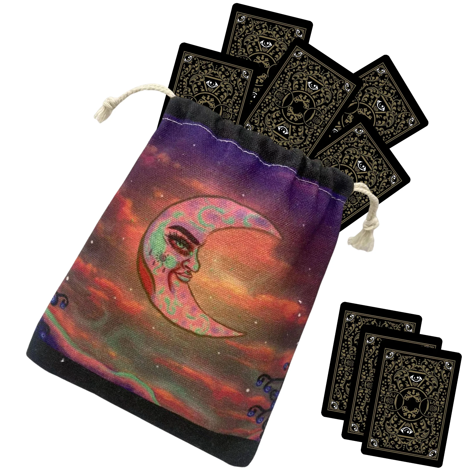 Tarot Card Velvet Storage Bag Flannel Tarot Deck Card Storage Bag Board Game Printed Drawstring Tarot Bag For Tarot Enthusiasts
Tarot Card Velvet Storage Bag Flannel Tarot Deck Card Storage Bag Board Game Printed Drawstring Tarot Bag For Tarot Enthusiasts