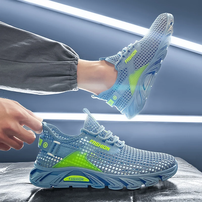 Mesh Shoes For Men Fashion Breathable Lace Up EVA Sole Round Toe Soft Lightweight Travel Walking Casual Shoes Summer Daily Shoes
Mesh Shoes For Men Fashion Breathable Lace Up EVA Sole Round Toe Soft Lightweight Travel Walking Casual Shoes Summer Daily Shoes