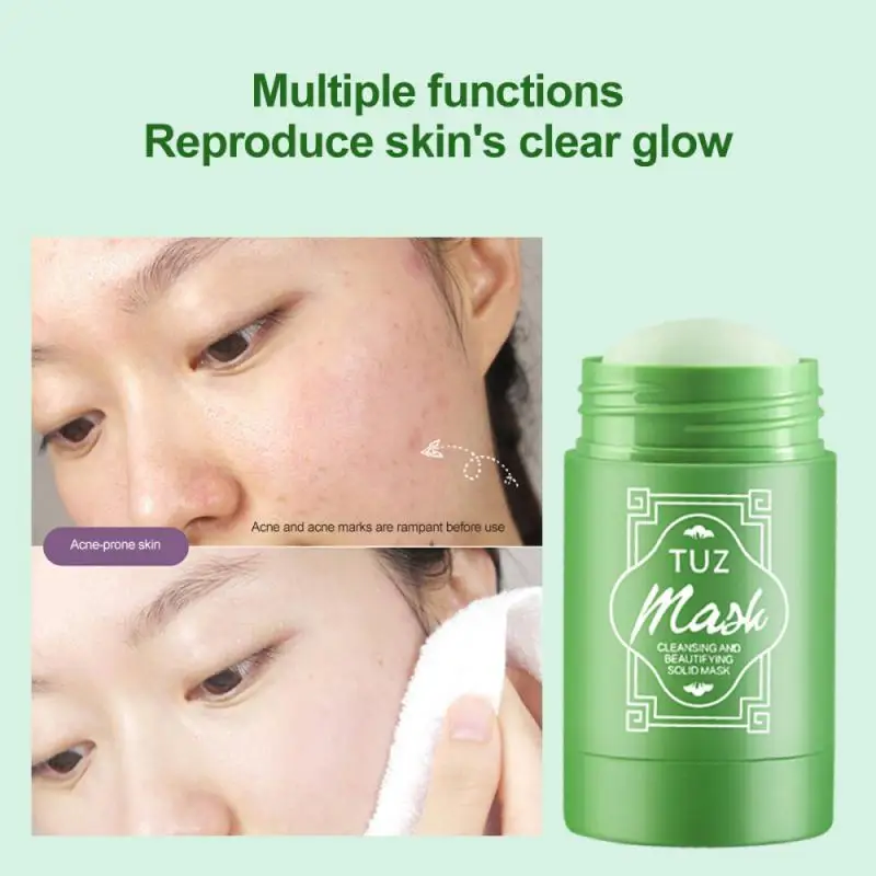 TUZ Green Tea Mask Solid Face Mask Stick Oil Control Moisturizing Cleaning Mask Acne Treat Blackhead Remove Pores Purifying
TUZ Green Tea Mask Solid Face Mask Stick Oil Control Moisturizing Cleaning Mask Acne Treat Blackhead Remove Pores Purifying