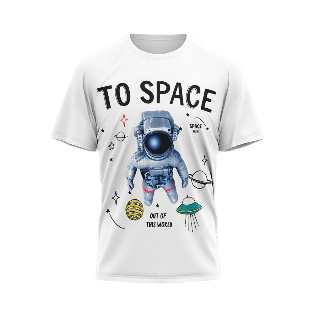 Astronaut Printed T-Shirt For Men Space Exploration Clothing Leisure O-neck Women's Short Sleeve Tops Summer Breathable Pullover
Astronaut Printed T-Shirt For Men Space Exploration Clothing Leisure O-neck Women's Short Sleeve Tops Summer Breathable Pullover