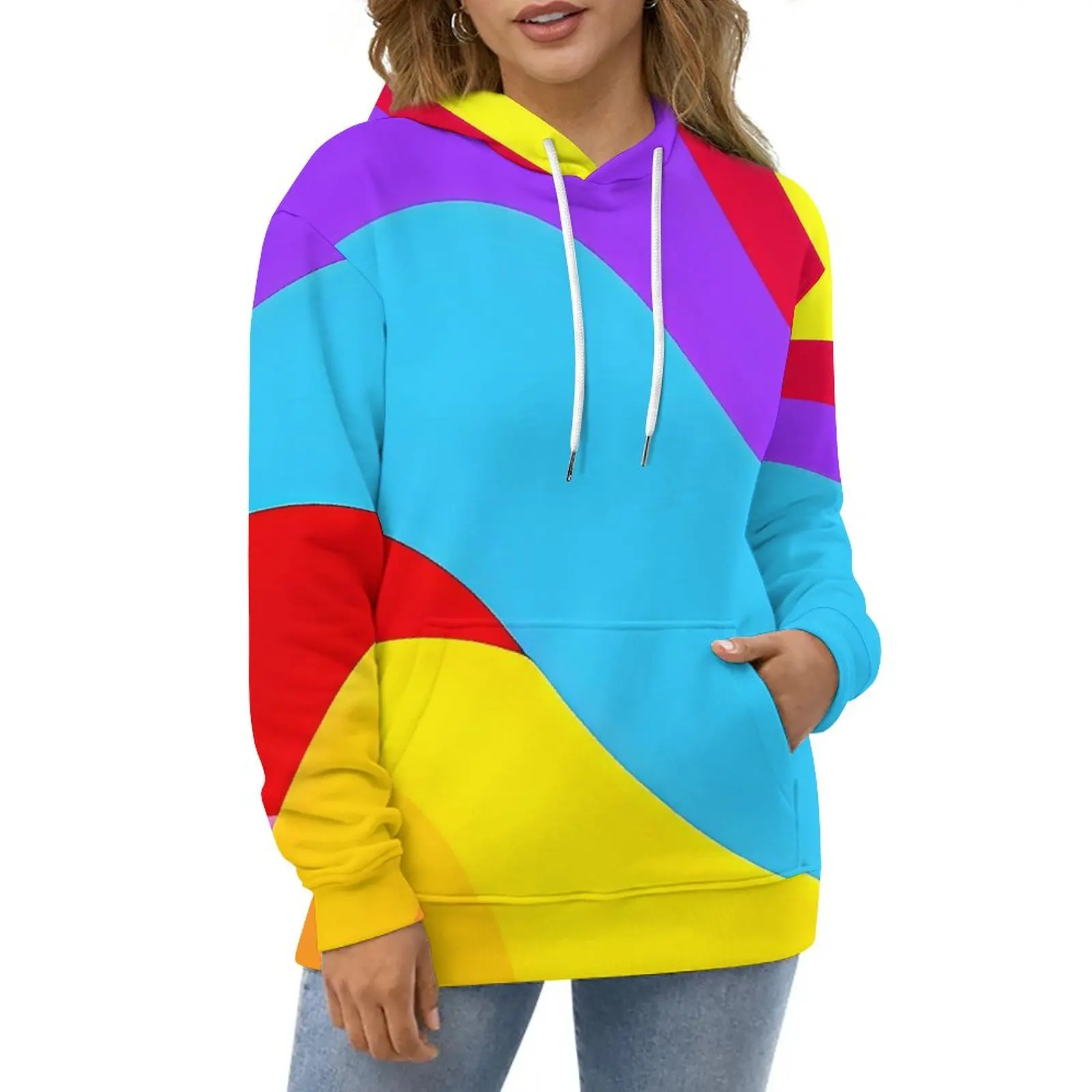 Colorblock Print Casual Hoodies Rainbow Swirls Pretty Design Loose Hoodie Autumn Long-Sleeve Hip Hop Oversize Clothes
Colorblock Print Casual Hoodies Rainbow Swirls Pretty Design Loose Hoodie Autumn Long-Sleeve Hip Hop Oversize Clothes