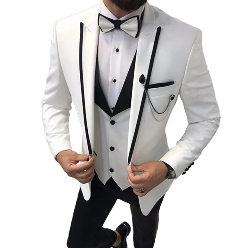 Custom Made Suit 3 Pieces Set Jacket Pants Vest / Fashion New Men's Casual Boutique Business Wedding Groom Suits Blazers Coat
Custom Made Suit 3 Pieces Set Jacket Pants Vest / Fashion New Men's Casual Boutique Business Wedding Groom Suits Blazers Coat