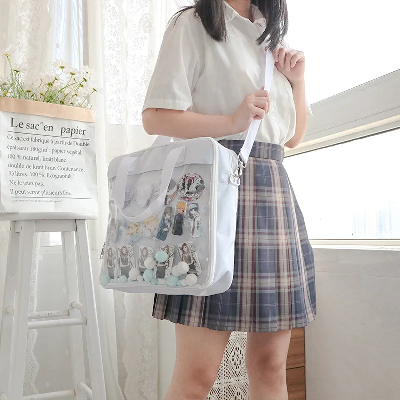 Itabag Girls Lolita Style Lovely Crossbody Kawaii Clear Bag Schoolbags Teenage Girls Candy White Itabag Shoulder Bags IB071
Itabag Girls Lolita Style Lovely Crossbody Kawaii Clear Bag Schoolbags Teenage Girls Candy White Itabag Shoulder Bags IB071