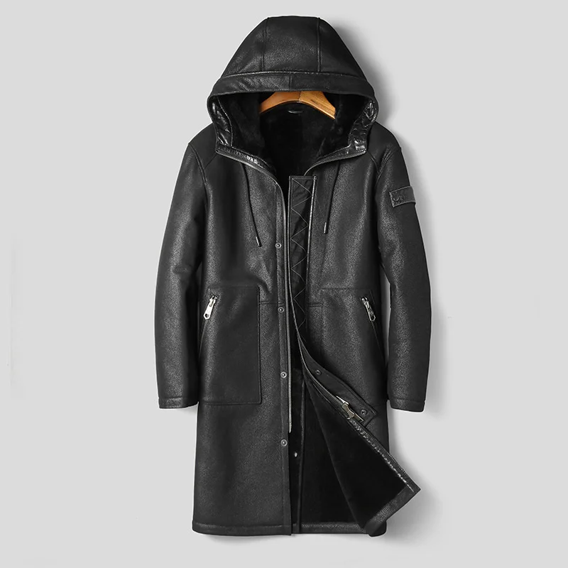 Winter Natural Fur Leather Jackets for 2023 Hooded 100% Real Sheepskin Coat Men Warm Parkas Jaqueta Masculina Gxy257
Winter Natural Fur Leather Jackets for 2023 Hooded 100% Real Sheepskin Coat Men Warm Parkas Jaqueta Masculina Gxy257