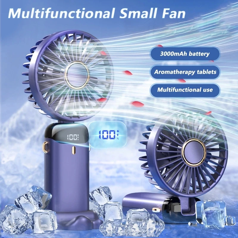 New 3000mAh Aromatherapy Small Electric Fan with A Neck Lanyar Portable Hand-Held Electric Fan Desktop Multifunctional Folding
New 3000mAh Aromatherapy Small Electric Fan with A Neck Lanyar Portable Hand-Held Electric Fan Desktop Multifunctional Folding