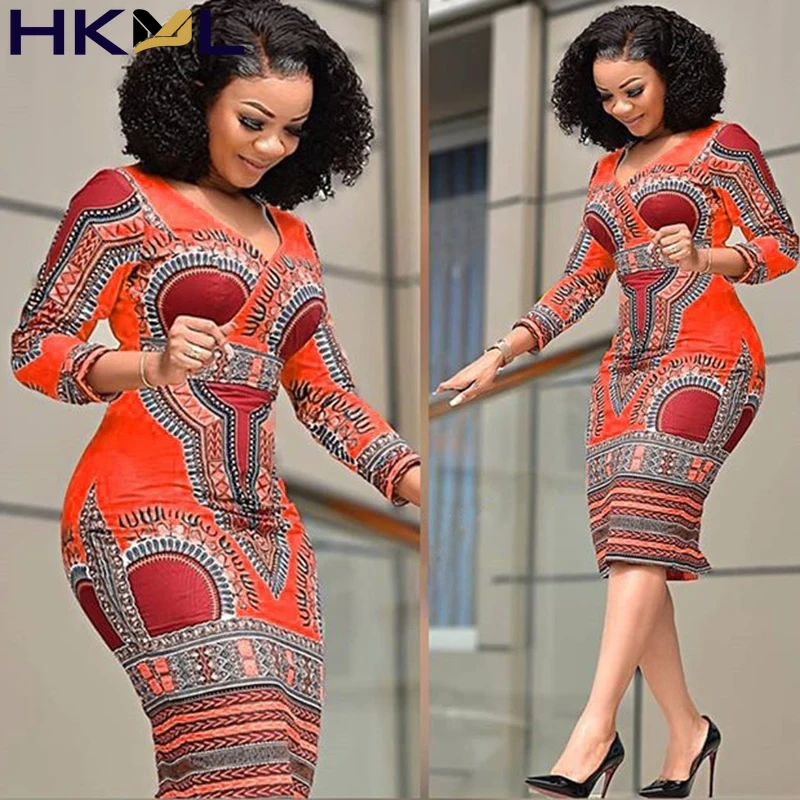 Women Elegant Fashion V-neck Bodycon Plus Size Midi Dress Long Sleeves African Style Floral Print Retro Dress for
Women Elegant Fashion V-neck Bodycon Plus Size Midi Dress Long Sleeves African Style Floral Print Retro Dress for