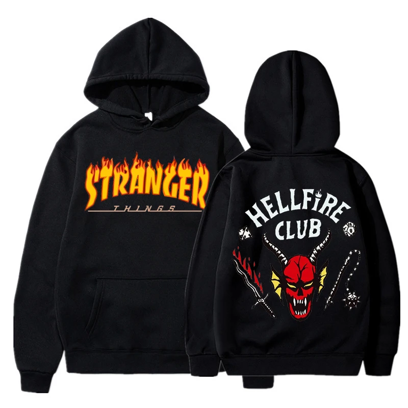 Personality Stranger Things Hellfire Club Hoodie Men Hoodies Female sweatshirt Fashion y2k Clothes Boy girls Hooded sweatshirts
Personality Stranger Things Hellfire Club Hoodie Men Hoodies Female sweatshirt Fashion y2k Clothes Boy girls Hooded sweatshirts