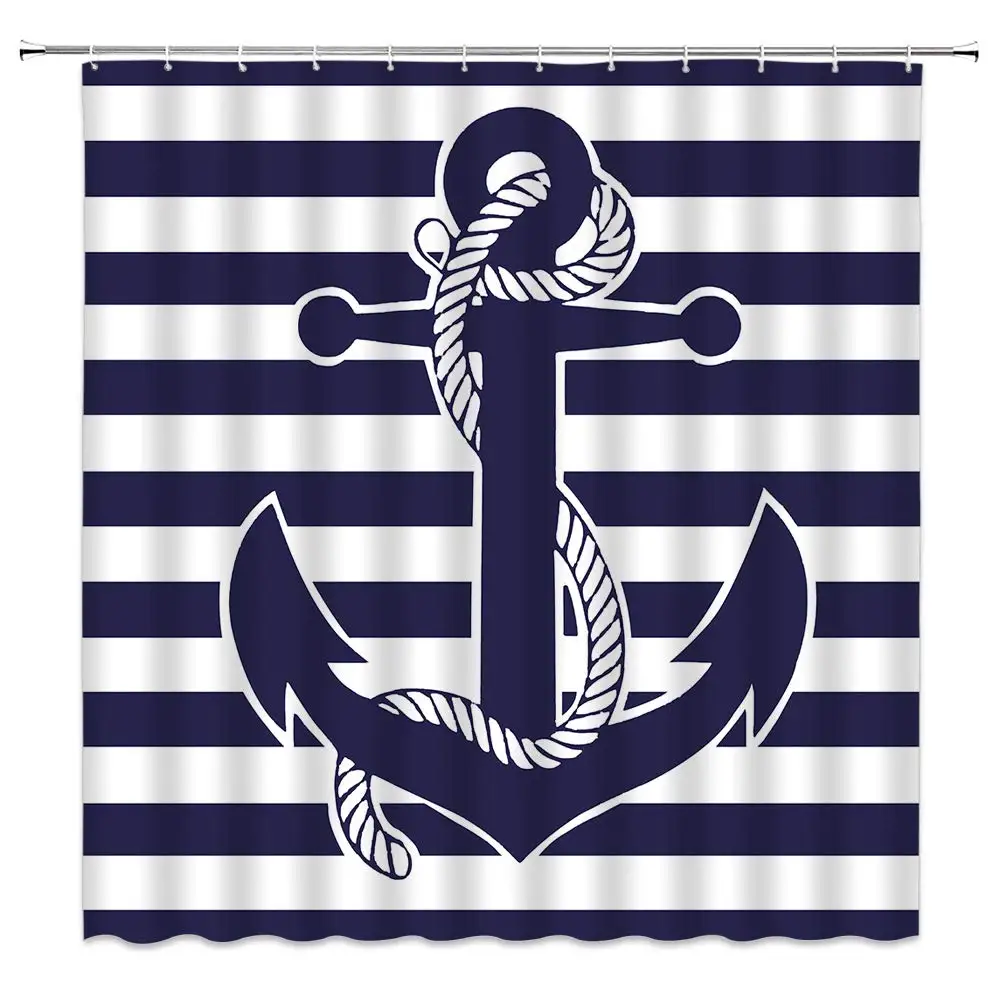 Stripes Blue and White Shower Curtain Fabric Shower Navy Blue Shower Curtain Curtain for Bathroom Waterproof Home Bath Decor
Stripes Blue and White Shower Curtain Fabric Shower Navy Blue Shower Curtain Curtain for Bathroom Waterproof Home Bath Decor