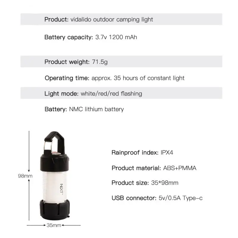 Atmosphere Emergency Torch Dustproof Outdoor Lamp Camping Lights Hiking Lantern Tent Lights Waterproof Riding Lantern 1200mah
Atmosphere Emergency Torch Dustproof Outdoor Lamp Camping Lights Hiking Lantern Tent Lights Waterproof Riding Lantern 1200mah