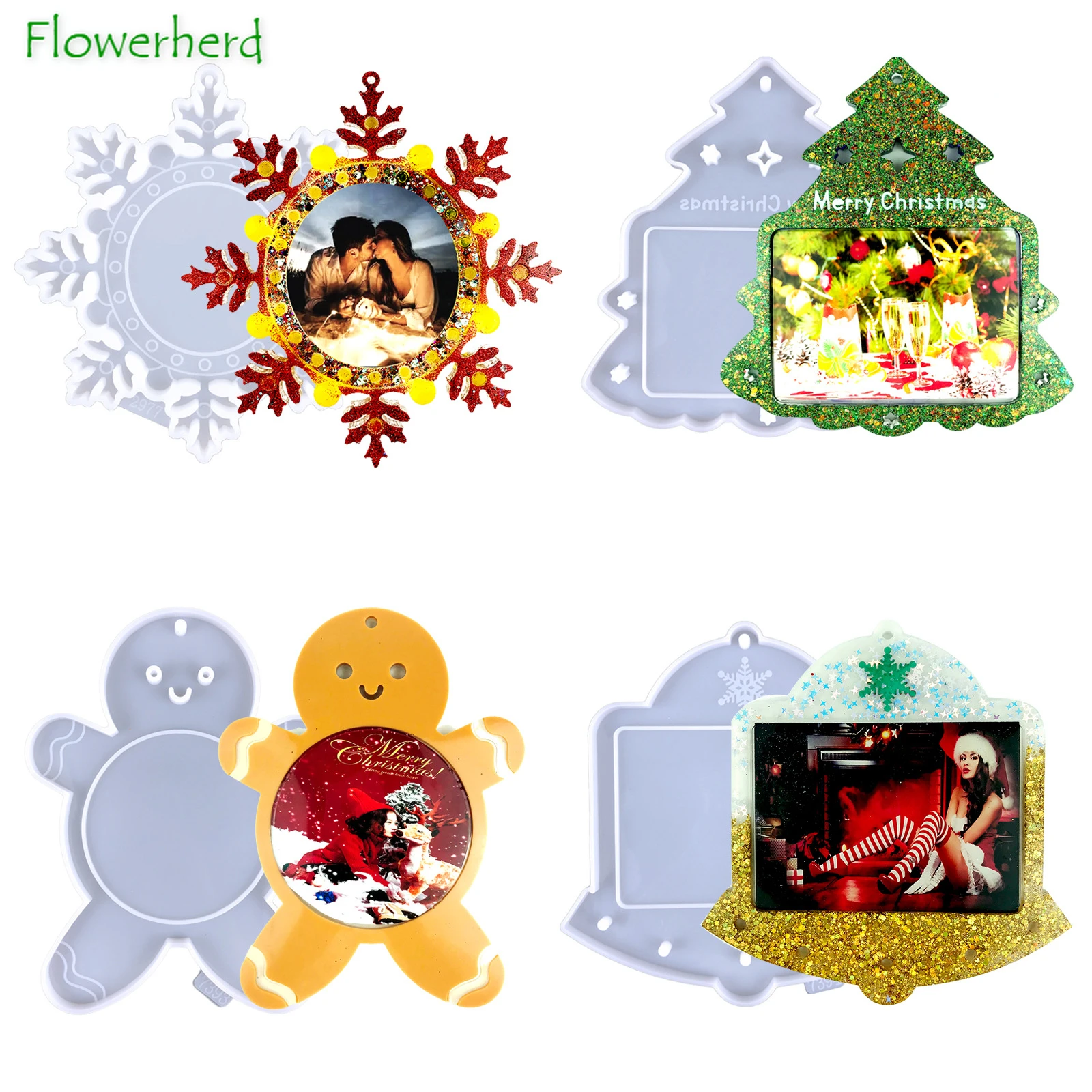 Christmas Tree Photo Frame Drop Glue Mold DIY Bell Snowflake Photo Frame Ornaments Christmas Photo Frame Pendant Silicone Mold
Christmas Tree Photo Frame Drop Glue Mold DIY Bell Snowflake Photo Frame Ornaments Christmas Photo Frame Pendant Silicone Mold