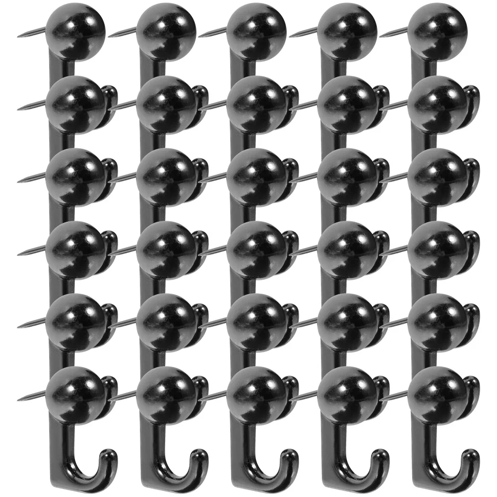 50 Pcs Black Plastic Hangers Thumbtack Hook Office Pushpin Replaceable 2.4X2.4CM Tacks Small Heavy Duty Supplies
50 Pcs Black Plastic Hangers Thumbtack Hook Office Pushpin Replaceable 2.4X2.4CM Tacks Small Heavy Duty Supplies