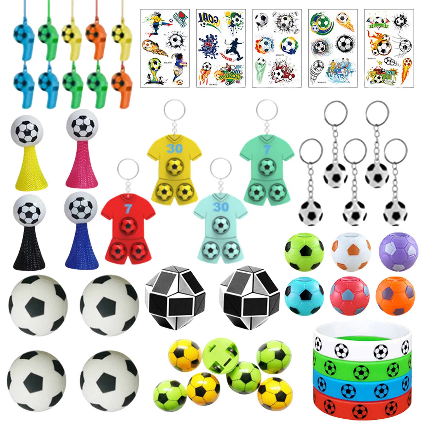 51pcs Football Toys Set World Soccer Cup Decoration Bracelet Kids Football Theme Sports Birthday Party Supplies Boys Toy Gift
51pcs Football Toys Set World Soccer Cup Decoration Bracelet Kids Football Theme Sports Birthday Party Supplies Boys Toy Gift
