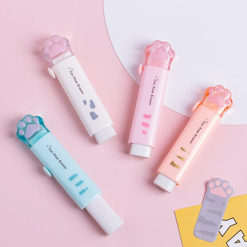 Push-pull Cat paw cute eraser girl pencil eraser student rubber Cartoon pen eraser children school supplies prizes Office eraser
Push-pull Cat paw cute eraser girl pencil eraser student rubber Cartoon pen eraser children school supplies prizes Office eraser