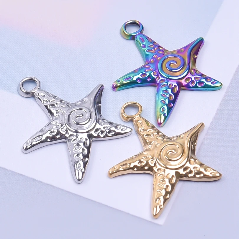 Fashion Starfish Pendant Charms For Jewelry Necklace Bracelet DIY Accessories Material Amulet Wholesale 5PCS/Lot Bulk
Fashion Starfish Pendant Charms For Jewelry Necklace Bracelet DIY Accessories Material Amulet Wholesale 5PCS/Lot Bulk