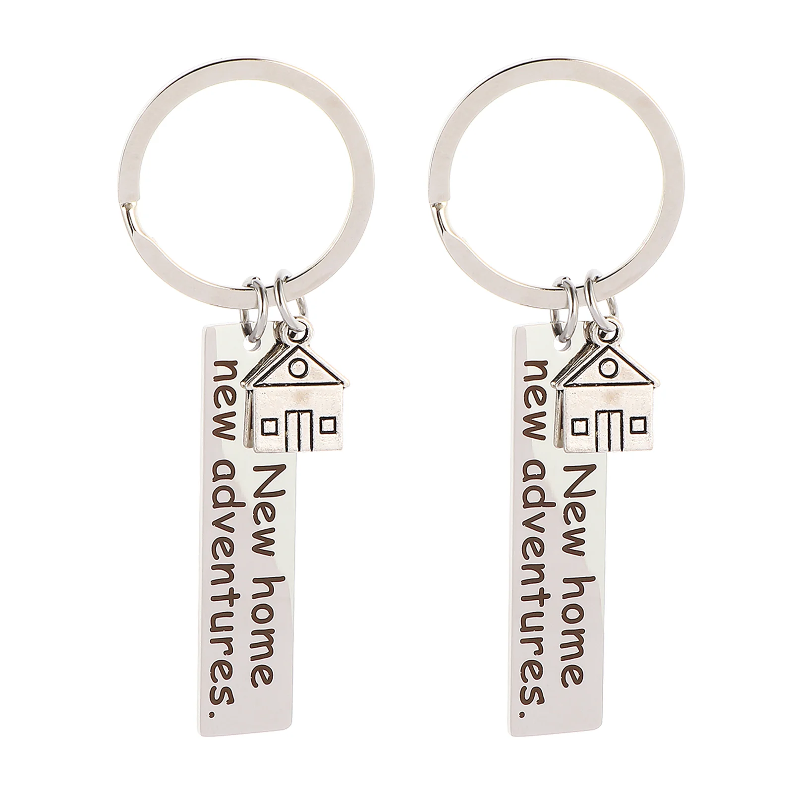 2Pcs New home New Adventure Keychains New Home Housewarming Gift Keyrings for Men
2Pcs New home New Adventure Keychains New Home Housewarming Gift Keyrings for Men