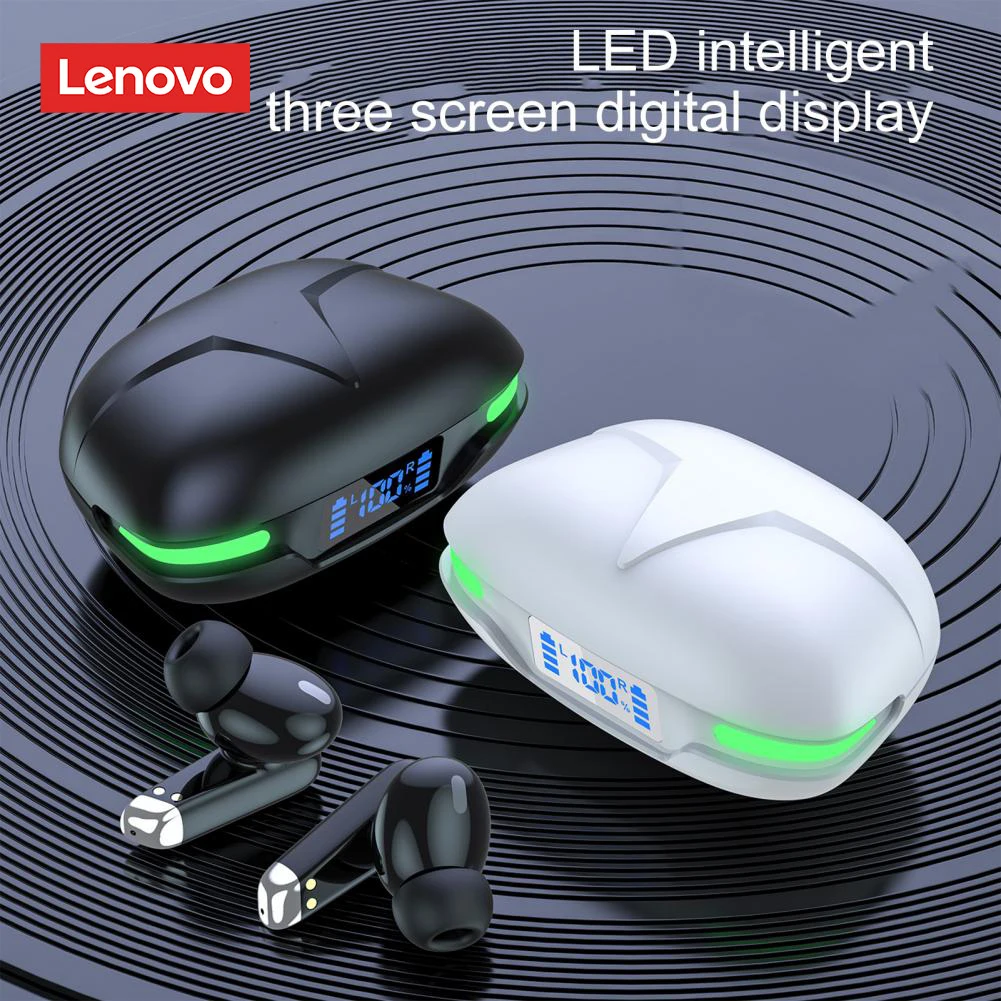 Lenovo Wireless Earphone LED Power Digital Display Fingerprint Touch Control With Charging Box Stereo Surround Music Headphones
Lenovo Wireless Earphone LED Power Digital Display Fingerprint Touch Control With Charging Box Stereo Surround Music Headphones