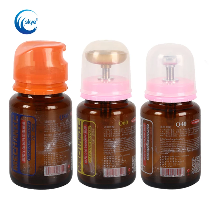 MECHANIC Q40 Q60 Q80 Press Type Liquid Bottle Glass Metal Pump Solution Dispenser Anti-static for Repair Hygiene Alcohol Bottle
MECHANIC Q40 Q60 Q80 Press Type Liquid Bottle Glass Metal Pump Solution Dispenser Anti-static for Repair Hygiene Alcohol Bottle