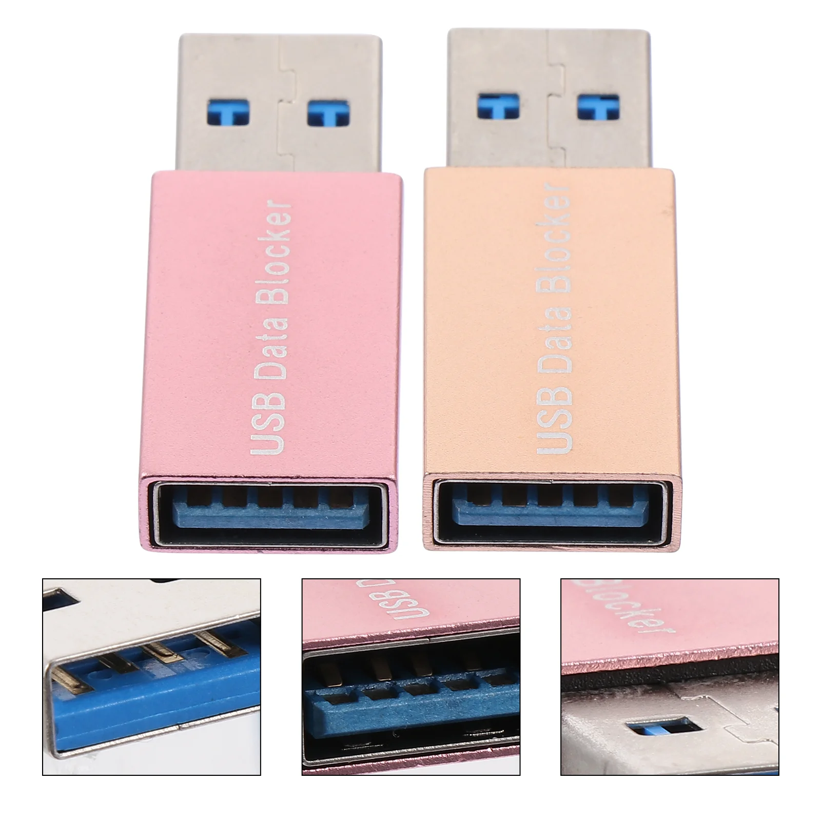 

2 PCS Data Blocker Adapter Blocking Sync USB Charge-Only Adaptor Converter Connector