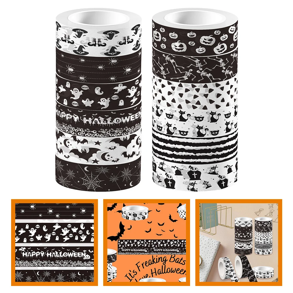 Scrapbook DIY Tapes Halloween Holiday Gift Wrapping Washi Scrapbooking Journaling Decor
Scrapbook DIY Tapes Halloween Holiday Gift Wrapping Washi Scrapbooking Journaling Decor