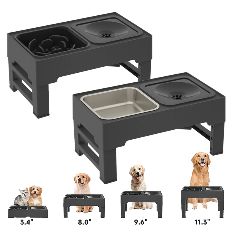 Bowl Elevated Water Raised Adjustable Non-spill Large Slow Cat Accessories Bowls Stand With Small Food Medium Feeder Dog Pet For
Bowl Elevated Water Raised Adjustable Non-spill Large Slow Cat Accessories Bowls Stand With Small Food Medium Feeder Dog Pet For