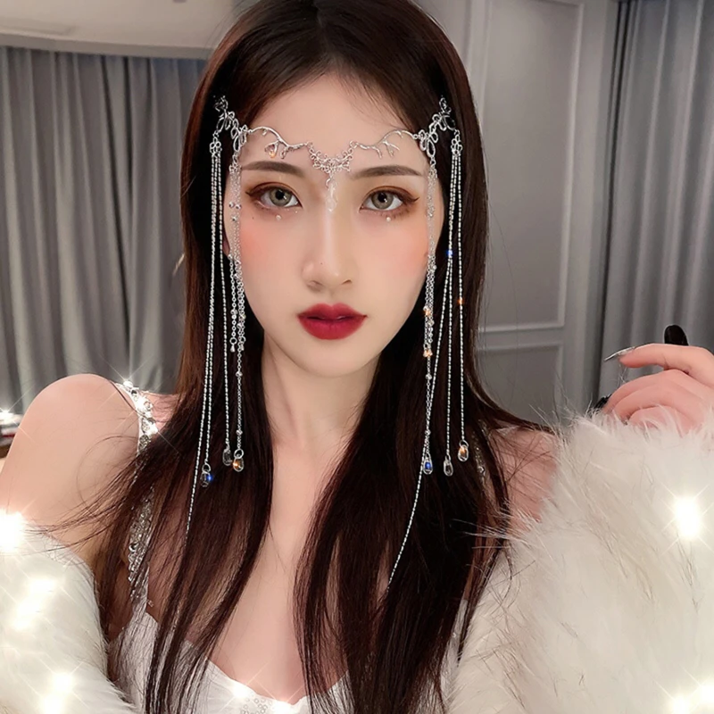 Elegant Shinning Rhinestone Long Tassel Hairwear Waterdrop Crystal Retro Hairband For Women Chinese Style Accessories
Elegant Shinning Rhinestone Long Tassel Hairwear Waterdrop Crystal Retro Hairband For Women Chinese Style Accessories