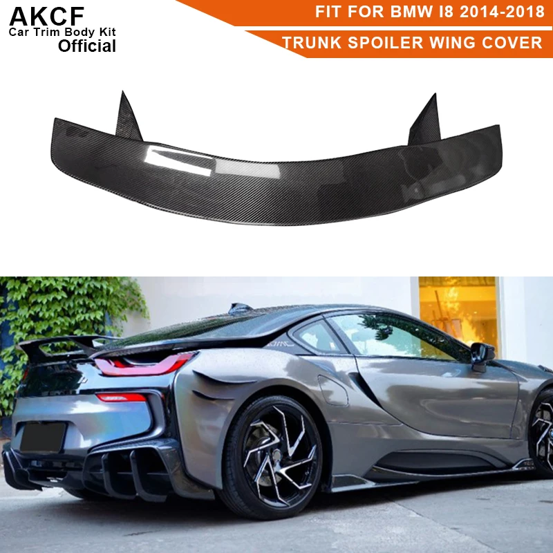 Автомобильный спойлер из углеродного волокна, заглушка крыла багажника для BMW I8 2014 - 2018 FRP, автомобильный диффузор
Автомобильный спойлер из углеродного волокна, заглушка крыла багажника для BMW I8 2014 - 2018 FRP, автомобильный диффузор