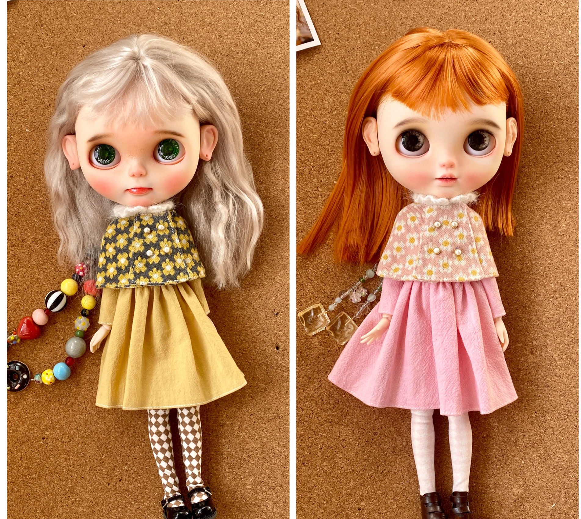 BJD Blythe dress Clothes Shawl Dress Yellow and Pink skirt 1/6 30cm Dolls (Fit for Pullip,Ob24, ob22、Licca)
BJD Blythe dress Clothes Shawl Dress Yellow and Pink skirt 1/6 30cm Dolls (Fit for Pullip,Ob24, ob22、Licca)