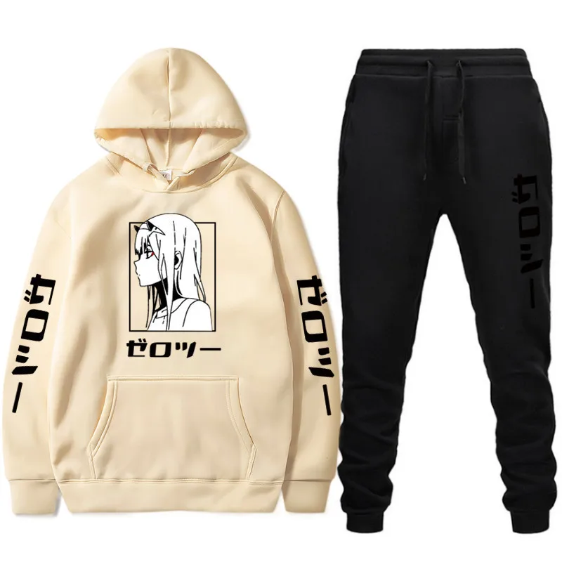 New 2 Pieces Set Hoodies+Pants Tracksuit Darling In The Franxx Men Women Hoodies Sweatshirts Zero Two Sweatpants Hoodie Suit
New 2 Pieces Set Hoodies+Pants Tracksuit Darling In The Franxx Men Women Hoodies Sweatshirts Zero Two Sweatpants Hoodie Suit