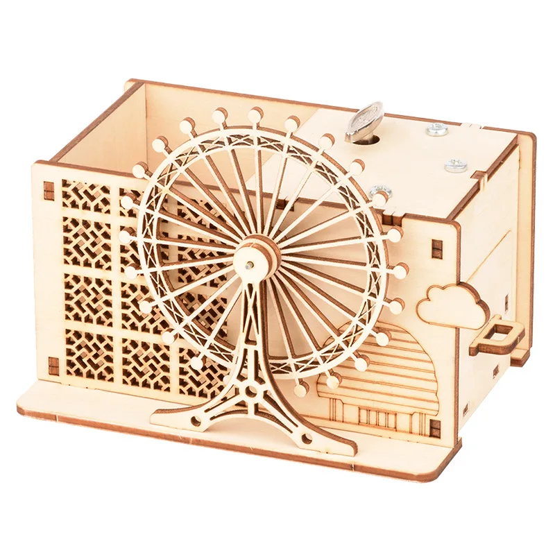 Adult DIY Handmade Three-dimensional Wooden Puzzle Ferris Wheel Pronunciation Box Model Children's Toys Creative Holiday Gifts
Adult DIY Handmade Three-dimensional Wooden Puzzle Ferris Wheel Pronunciation Box Model Children's Toys Creative Holiday Gifts