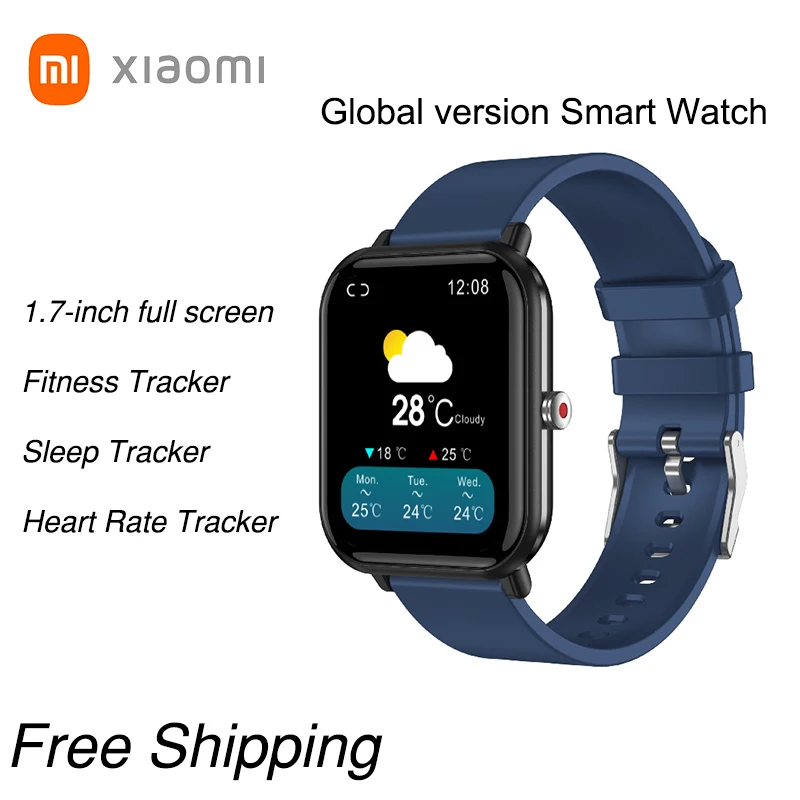 New Xiaomi Smart Watch Men Global Version 1.7-inch Full Screen Fitness Tracker Watch for Men Xiaomi Watches Heart Rate Tracker
New Xiaomi Smart Watch Men Global Version 1.7-inch Full Screen Fitness Tracker Watch for Men Xiaomi Watches Heart Rate Tracker