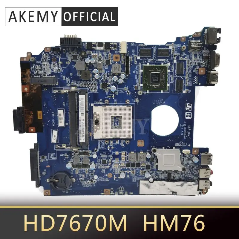 

Akemy For Sony SVE151 SVE1512 Laptop Motherboard A1876098A DA0HK5MB6F0 HD 7670M 1GB HM76 MBX-269 MB 100% Tested Fast Ship