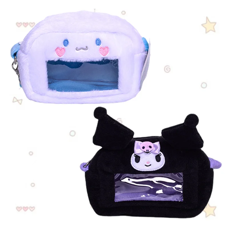 Cartoon Anime Kuromi Cinnamoroll Plush Toys Handbag Kawaii Cute Plushie Coin Purse Transparent Sundries Storage Bag Girls Gifts
Cartoon Anime Kuromi Cinnamoroll Plush Toys Handbag Kawaii Cute Plushie Coin Purse Transparent Sundries Storage Bag Girls Gifts