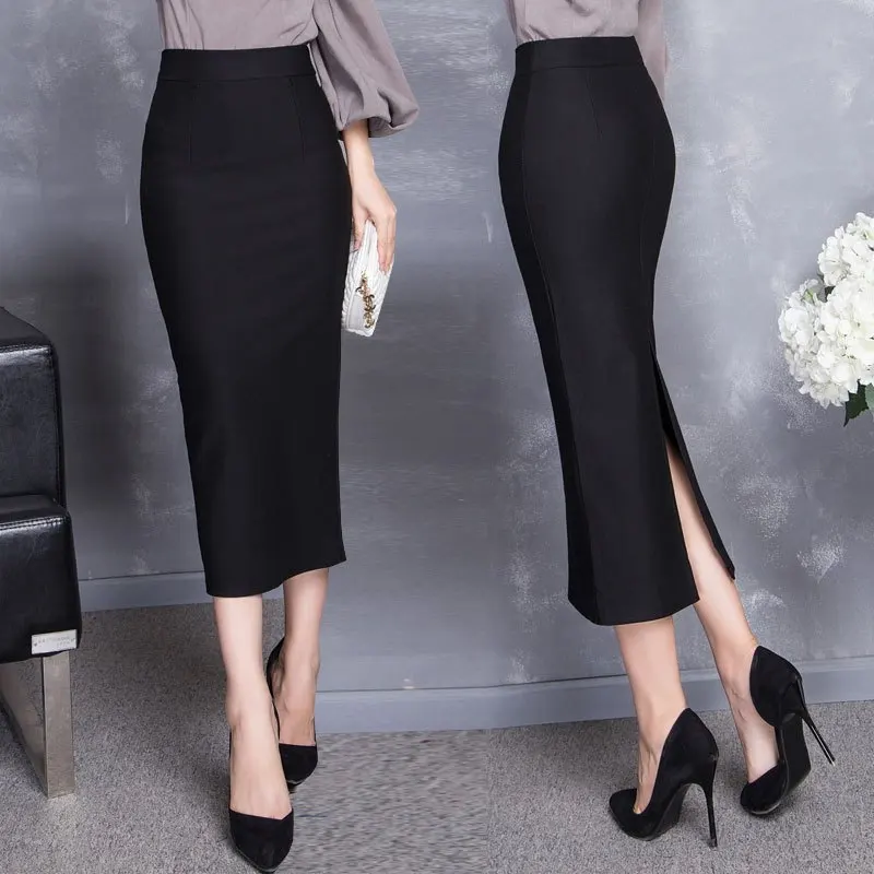 2022 Spring New Women's Slim Temperament Package Hip Skirt Lady Office Ladies Mid-calf Casual Solid Color Pencil Skirt A33
2022 Spring New Women's Slim Temperament Package Hip Skirt Lady Office Ladies Mid-calf Casual Solid Color Pencil Skirt A33