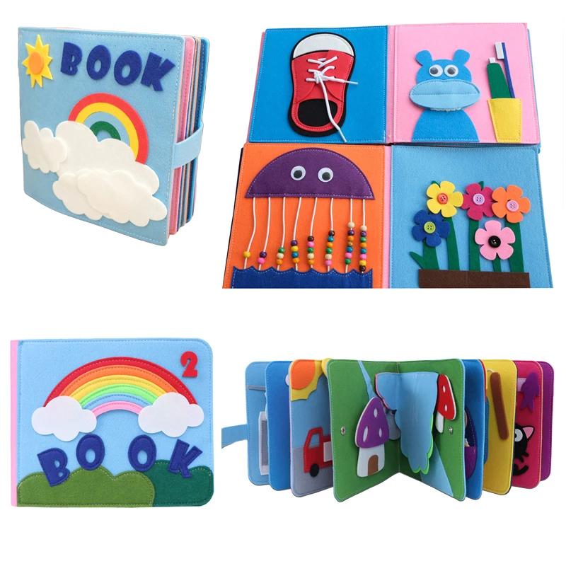 0 12 Months Montessori Cloth Book Baby Cloth 3D Toddlers Story Early Learning Parent-child Interactive Knowledge Developing Toys
0 12 Months Montessori Cloth Book Baby Cloth 3D Toddlers Story Early Learning Parent-child Interactive Knowledge Developing Toys