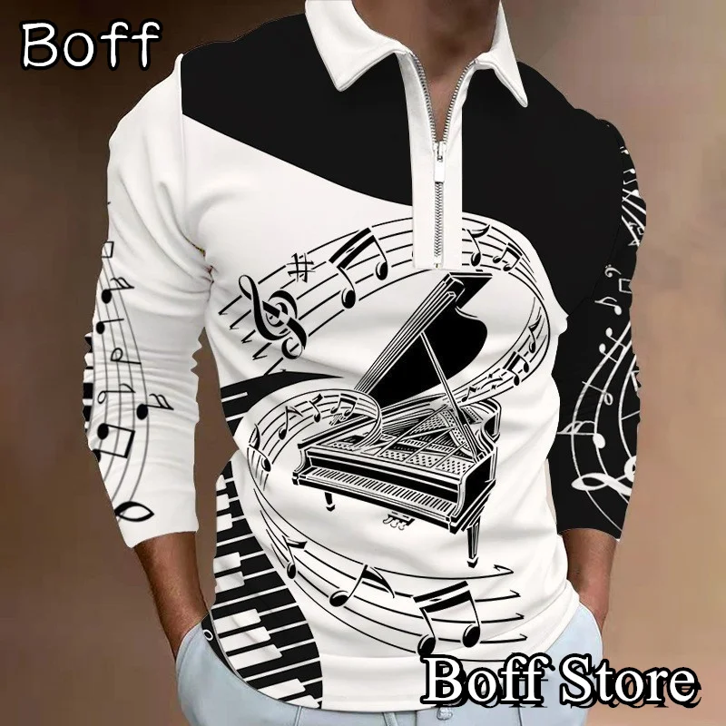 New Men Fashion Trend Polo Shirt Musical Instrument Printing Clothing Male Casual Tops&Tees Music Festival Long Sleeve Golf Polo
New Men Fashion Trend Polo Shirt Musical Instrument Printing Clothing Male Casual Tops&Tees Music Festival Long Sleeve Golf Polo